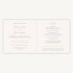 Botanical Rustic Folded Wedding Invitation