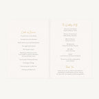 Botanical Rustic Wedding Order of Service