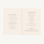 Celestial Night Sky Wedding Order of Service