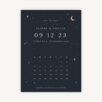 Celestial Night Sky Folded Wedding Save the Date