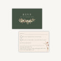 Dried Flower Wreath RSVP Card