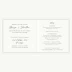 Elegant Floral Folded Wedding Invitation