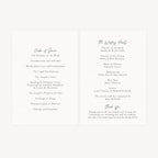 Elegant Floral Wedding Order of Service
