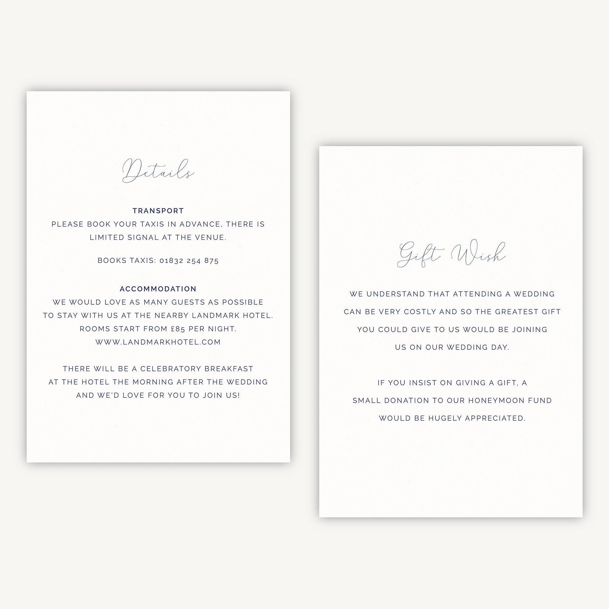 Farmhouse Blue Details Card