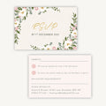 Floral Hoop RSVP Card