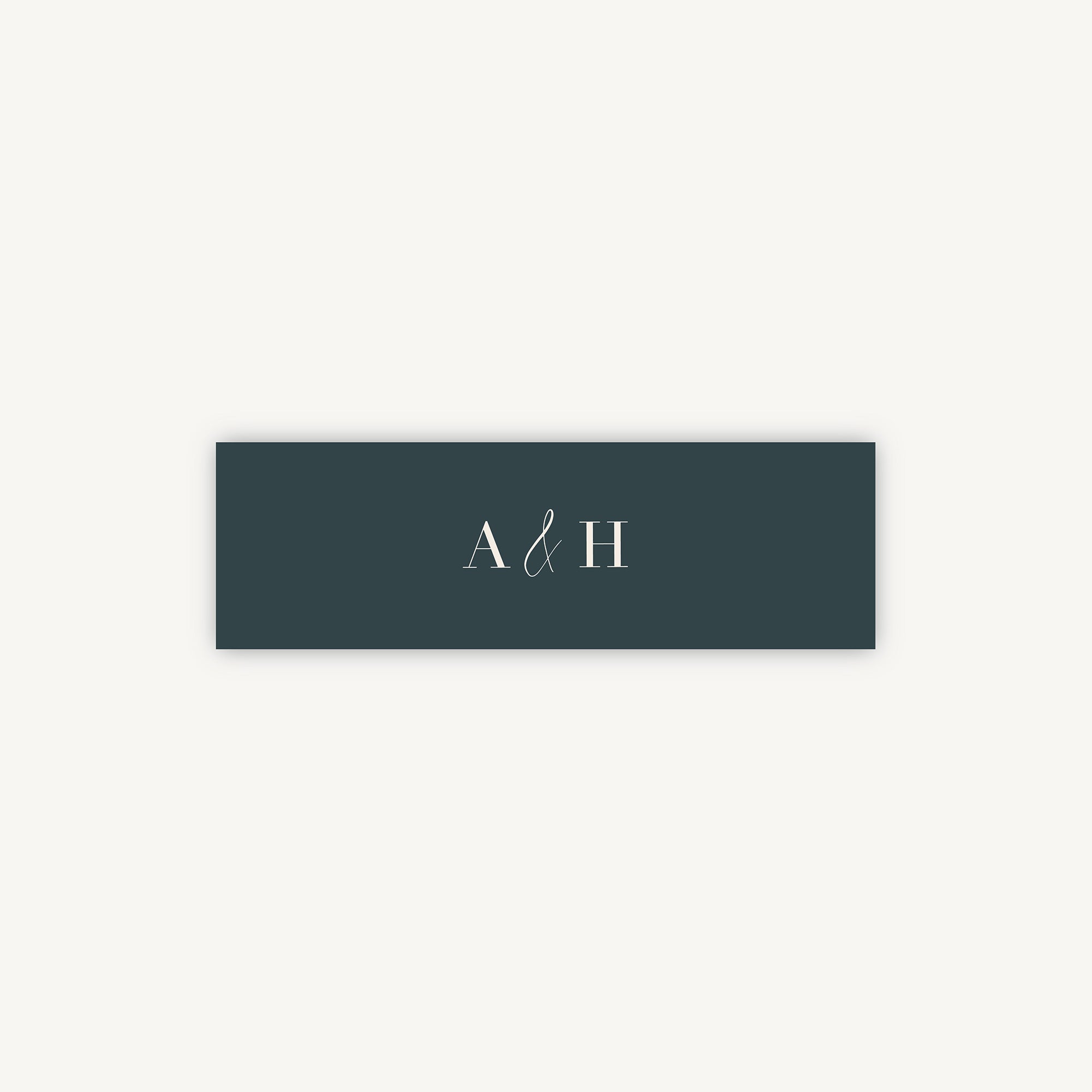 Foliage Monogram Band Wrap