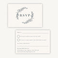 Foliage Monogram RSVP Card