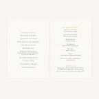 Greenery Botanical Wedding Order of Service