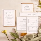 Romantic Script Wedding Invitation