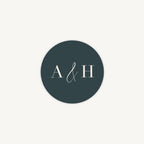 Foliage Monogram Envelope Wedding Sticker