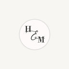 Simple Script Envelope Wedding Sticker
