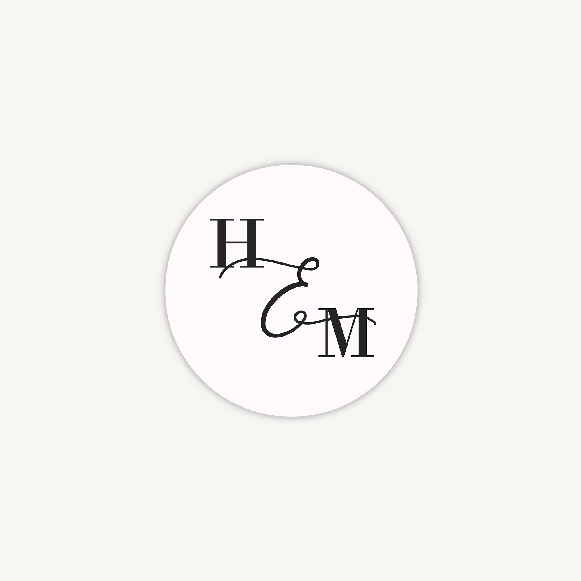 Simple Script Envelope Wedding Sticker