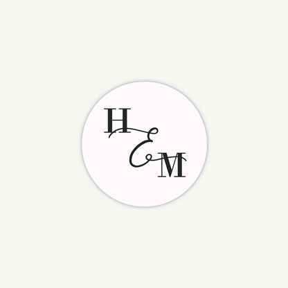 Simple Script Envelope Wedding Sticker
