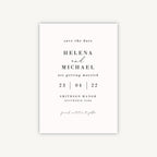 Simple Script Wedding Save the Date