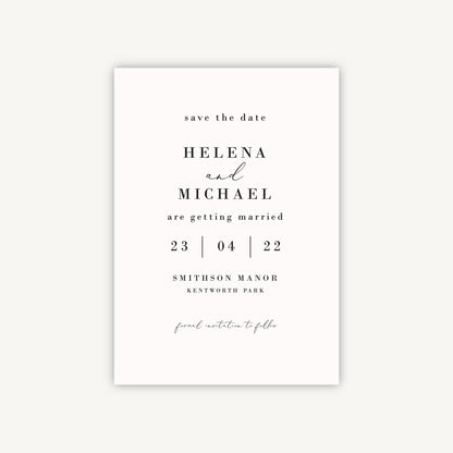 Simple Script Wedding Save the Date