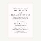 Simple Script Wedding Invitation