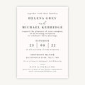 Simple Script Evening/Reception Wedding Invitation