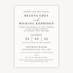 Simple Script Evening/Reception Wedding Invitation