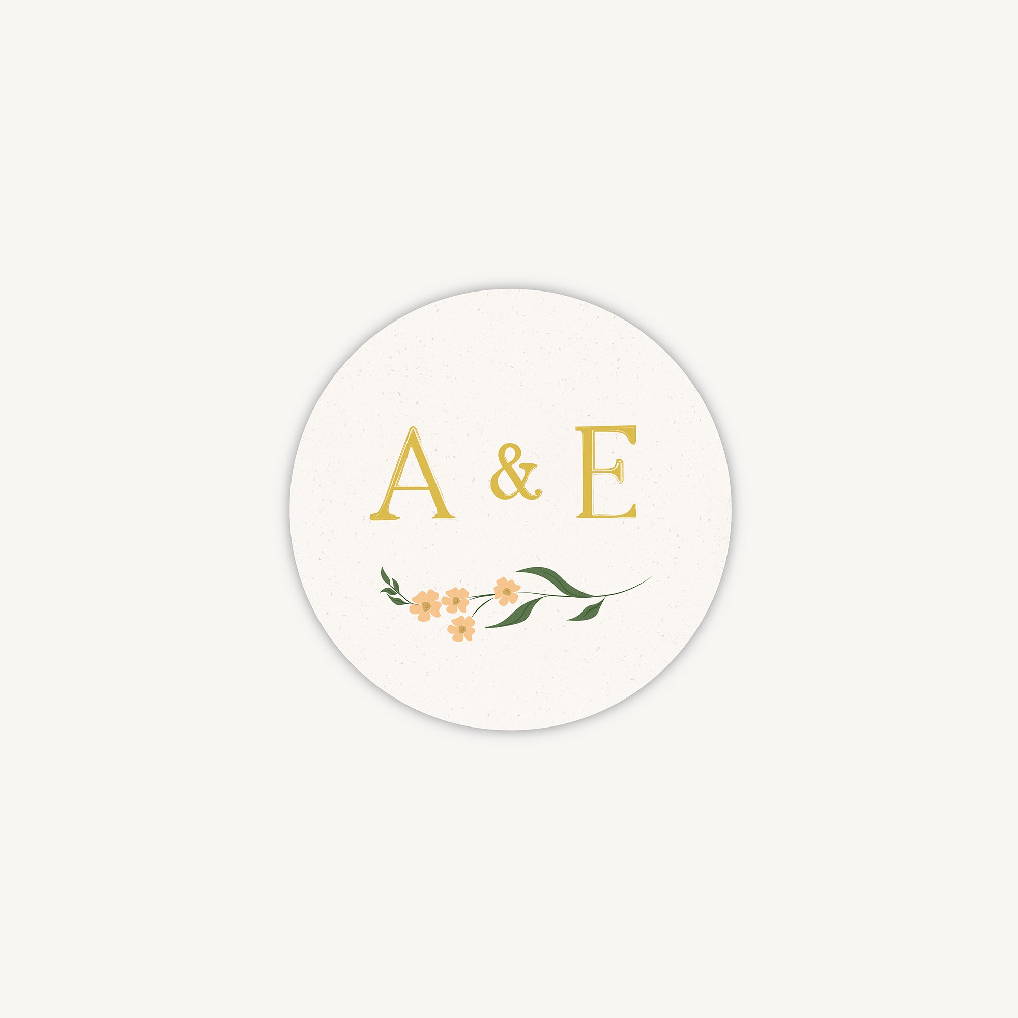 Summer Meadow Envelope Wedding Sticker