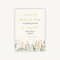 Summer Meadow Wedding Save the Date