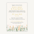 Summer Meadow Evening/Reception Wedding Invitation