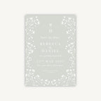 Sage Wildflower Wedding Save the Date