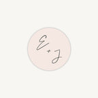 Minimal Script Envelope Wedding Sticker
