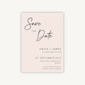 Minimal Script Wedding Save the Date