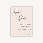 Minimal Script Wedding Save the Date