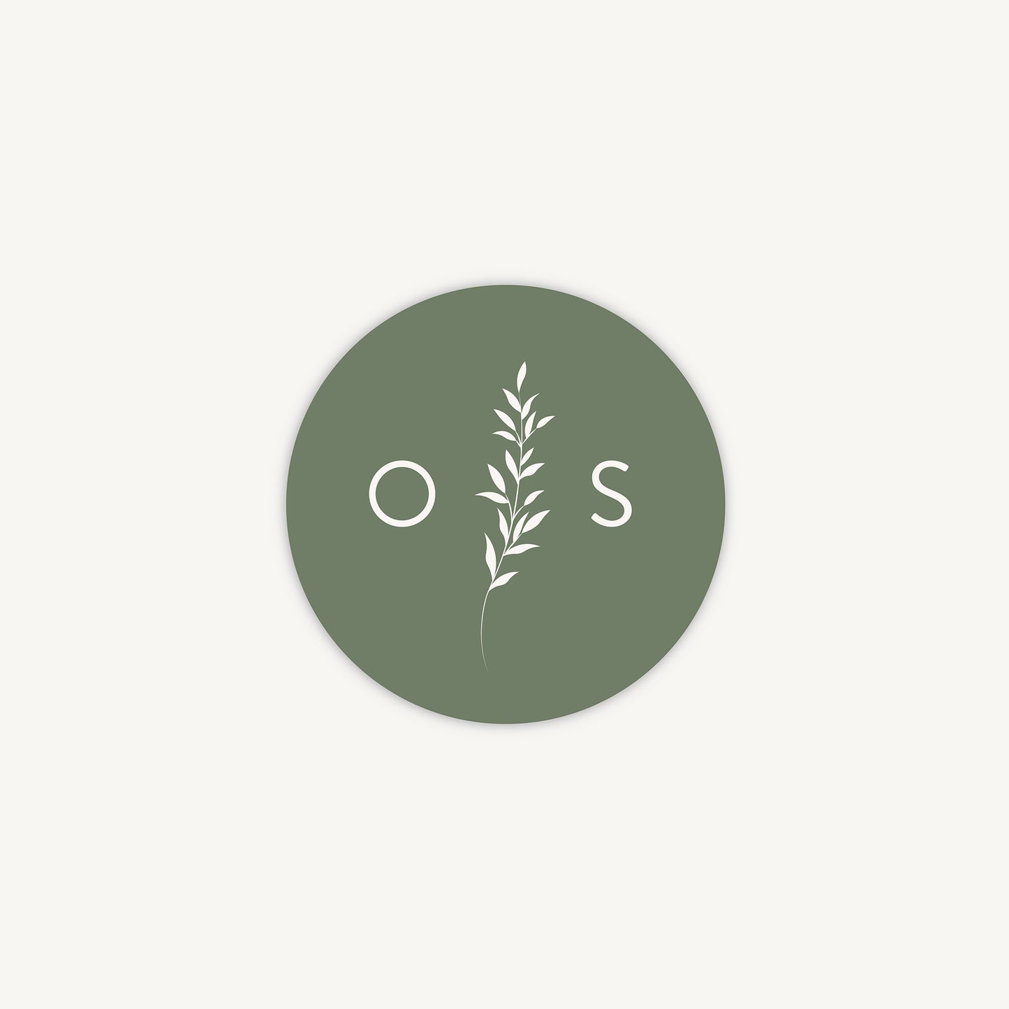 Botanical Rustic Envelope Wedding Sticker