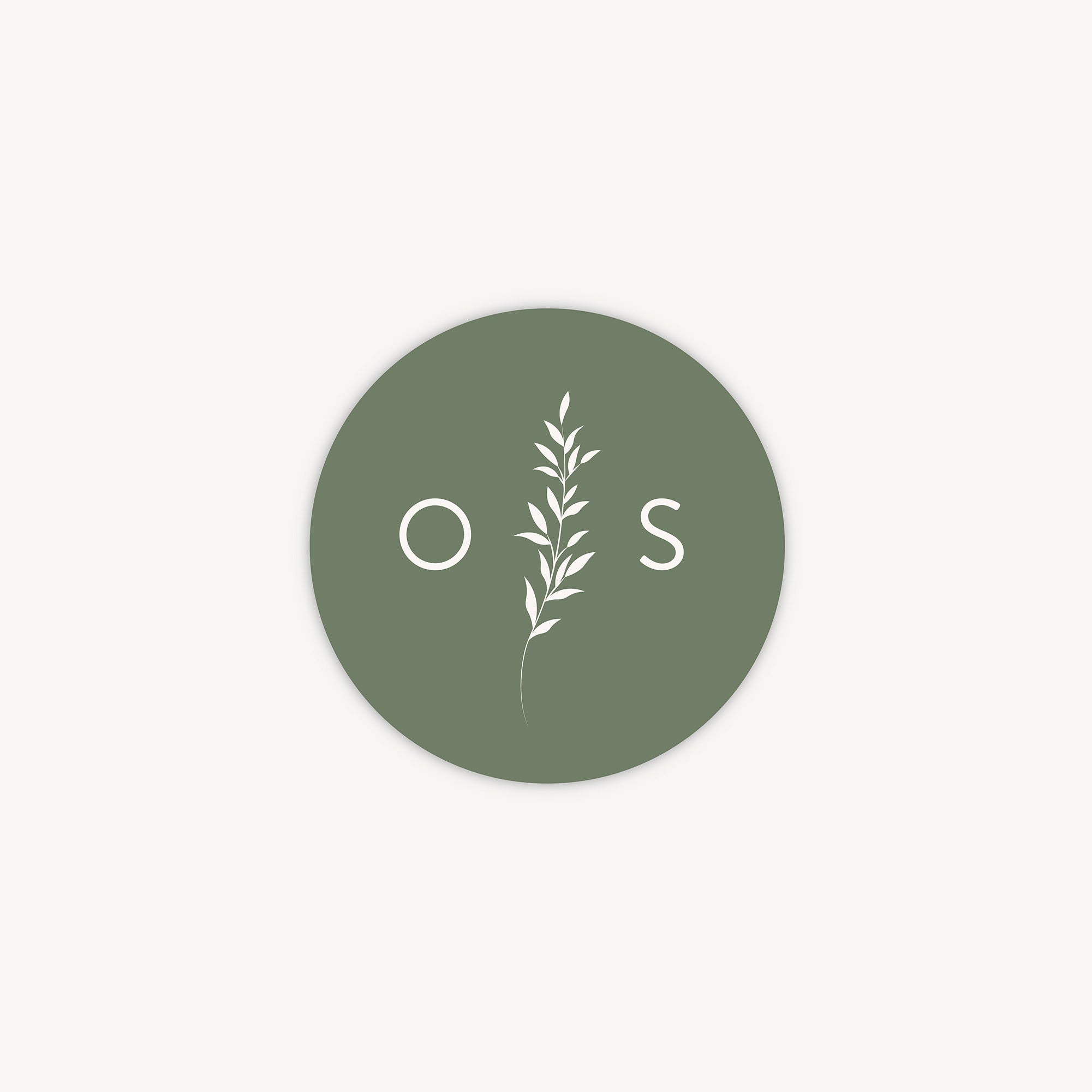 Botanical Rustic Envelope Wedding Sticker