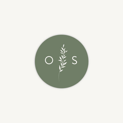 Botanical Rustic Envelope Wedding Sticker