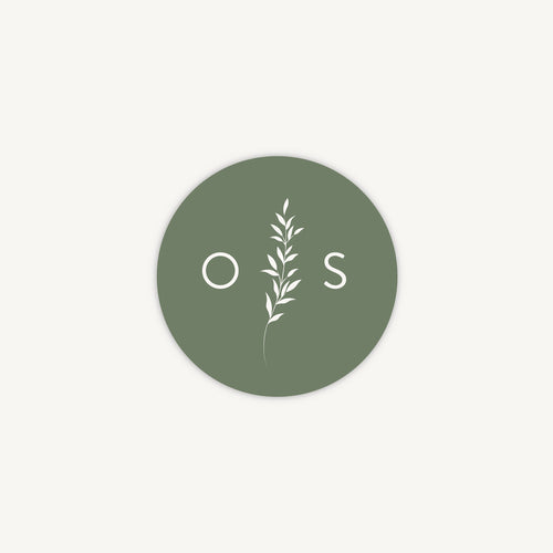 Botanical Rustic Envelope Wedding Sticker