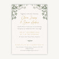 Botanical Rustic Evening/Reception Wedding Invitation