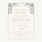 Botanical Rustic Evening/Reception Wedding Invitation