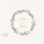 Botanical Rustic Folded Wedding Invitation