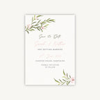 Blush Peony Wedding Save the Date