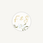 Spring Flowers Envelope Wedding Sticker