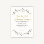 Spring Flowers Wedding Save the Date
