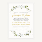 Spring Flowers Wedding Invitation