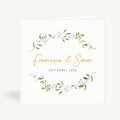 Spring Flowers Folded Wedding Invitation