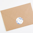 Farmhouse Blue Envelope Wedding Sticker