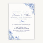 Farmhouse Blue Wedding Invitation