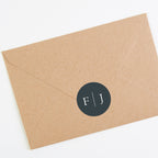 Winter Botanical Envelope Wedding Sticker