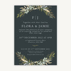 Winter Botanical Evening/Reception Wedding Invitation