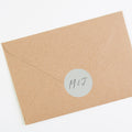 Elegant Floral Envelope Wedding Sticker