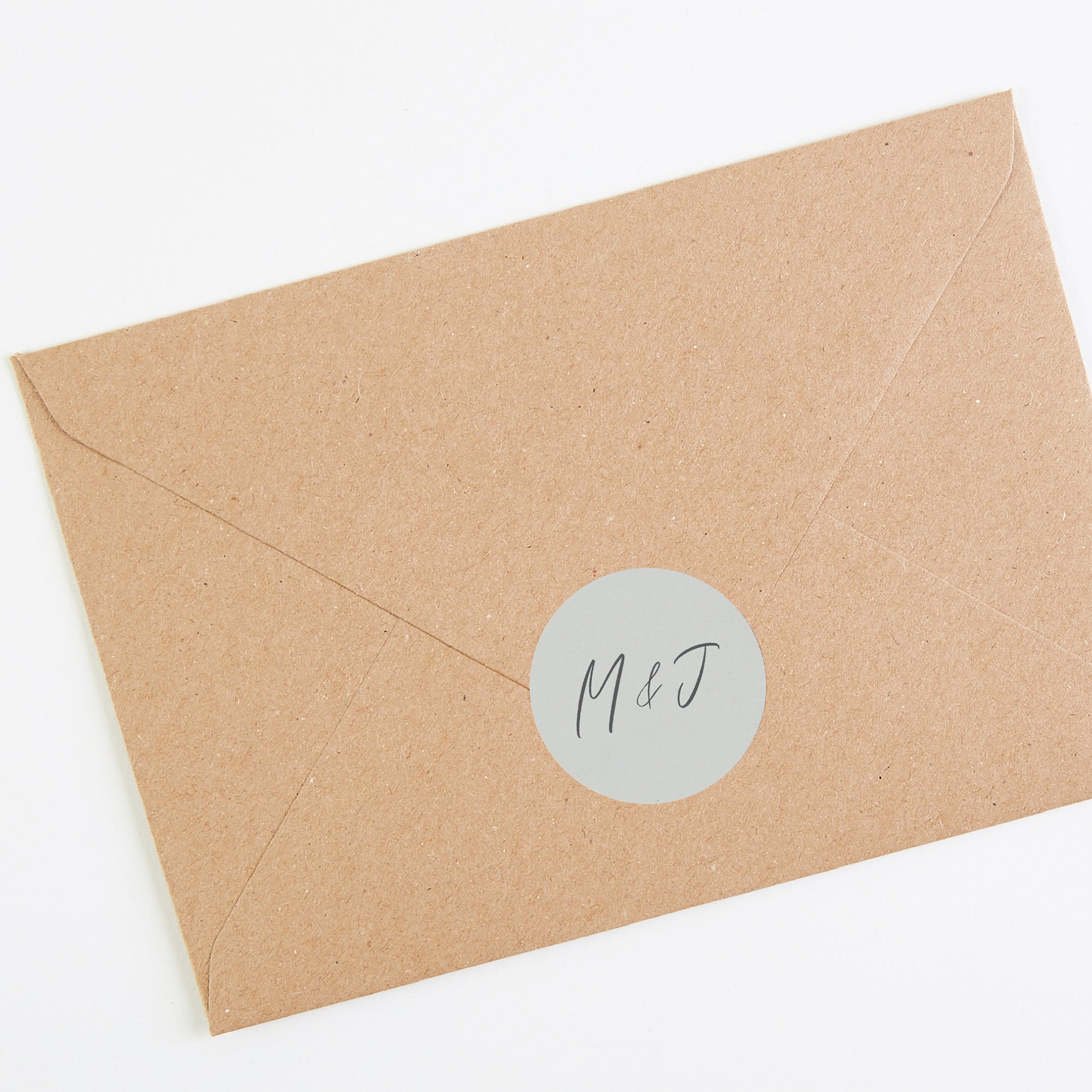Elegant Floral Envelope Wedding Sticker