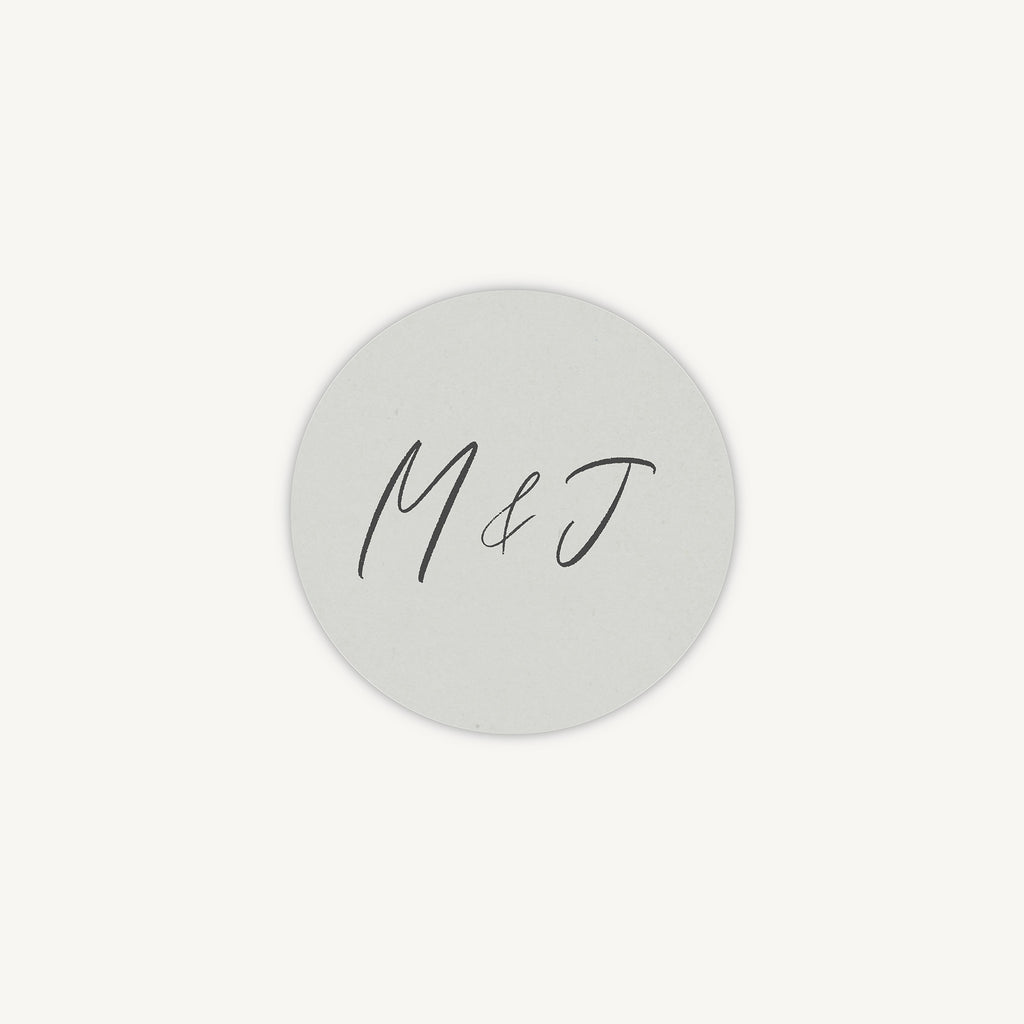 Elegant Floral Envelope Wedding Sticker