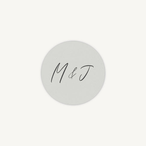 Elegant Floral Envelope Wedding Sticker