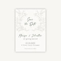 Elegant Floral Wedding Save the Date
